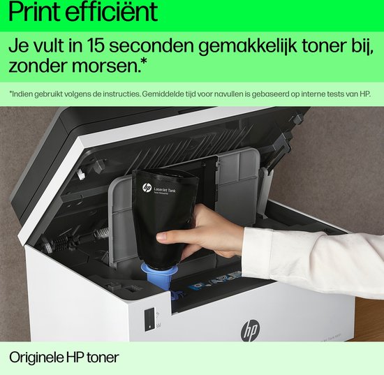 Kit de recharge de toner laser noir HP 143A Neverstop authentique