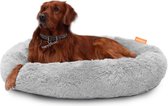 Happysnoots Donut Hondenmand 100cm - Lichtgrijs Hondenbed - Dog Bed - Hondenkussen