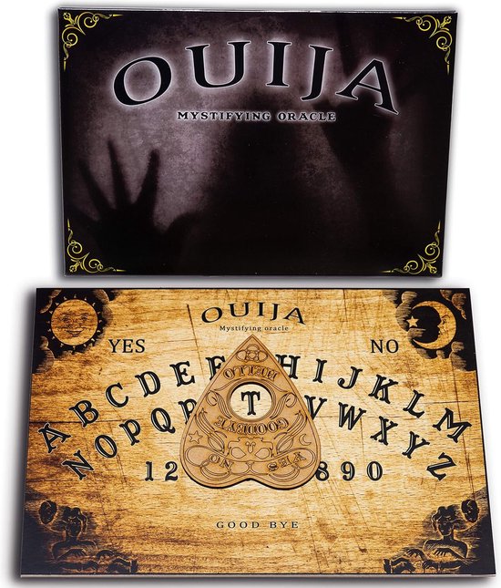 Spiritboard waarzeggerij, houten metafysische planchette
