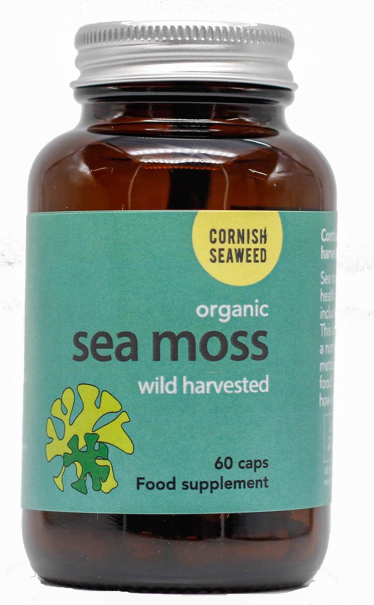 Goedkoopste Cornish Seaweed Sea moss bio 60 Capsules