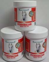 Paardenbalsem - Kräuterhof - extra sterk - Verwarmend - 100 ml - Spierbalsem - Voordeel Set van 3 Potten