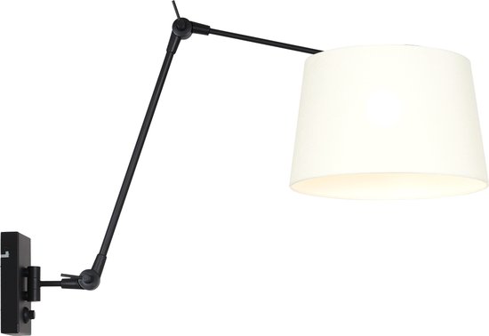 Steinhauer wandlamp Prestige chic - zwart - - 8186ZW