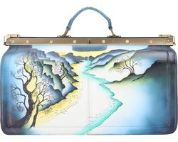 Greenland Nature Art+Craft Dokterstas Leder 48 cm - 39cm (15,4 duim) - handbemalt
