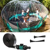 trampoline- waterpret- watersproeier- zomer- buitenspeelgoed- waterspeelgoed