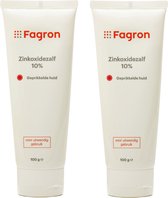 2 x Fagron Zinkoxidezalf 10% - Voordeelverpakking
