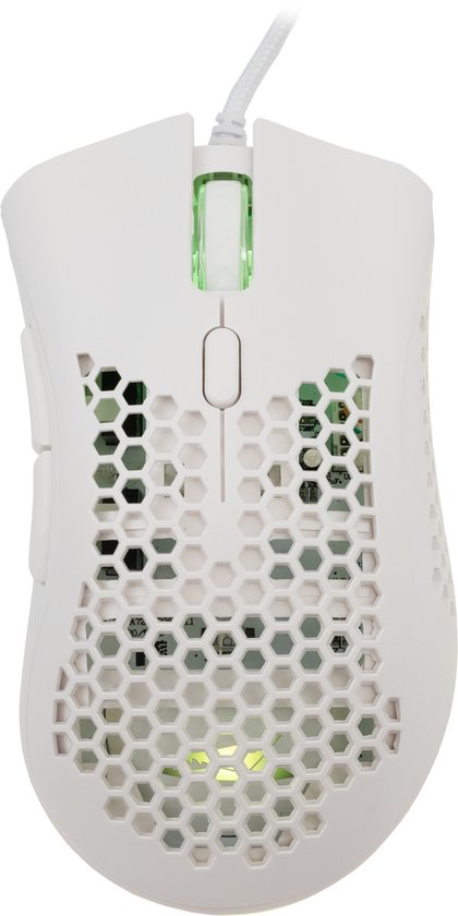 Baracuda - CORAL-W - Gaming Muis - WIT - BEDRAAD - 12800 DPI - RGB