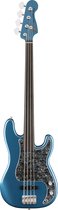 Fender Tony Franklin Fretless Precision Bass EB Lake Placid Blue - Elektrische basgitaar