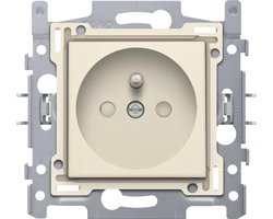 NIKO Original Cream inbouw stopcontact - penaarde -  enkelvoudig