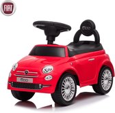 Fiat 500 Loopauto voor Kinderen - Rood - 1 tot 3 jaar - met Opbergbox