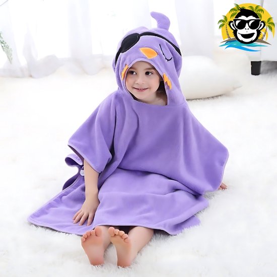 BoefieBoef Octopus Piraat Bio Katoen Baby & Kinder Badponcho met Capuchon - Dieren Design - Badcape 1-7 Jaar - Peuter Strandponcho & Kleuter Zwemponcho - Absorberend & Sneldrogend - Handdoek - Kraamcadeau - jongens - meisjes - Sinterklaas - kerst van Merkloos — afbeelding 3
