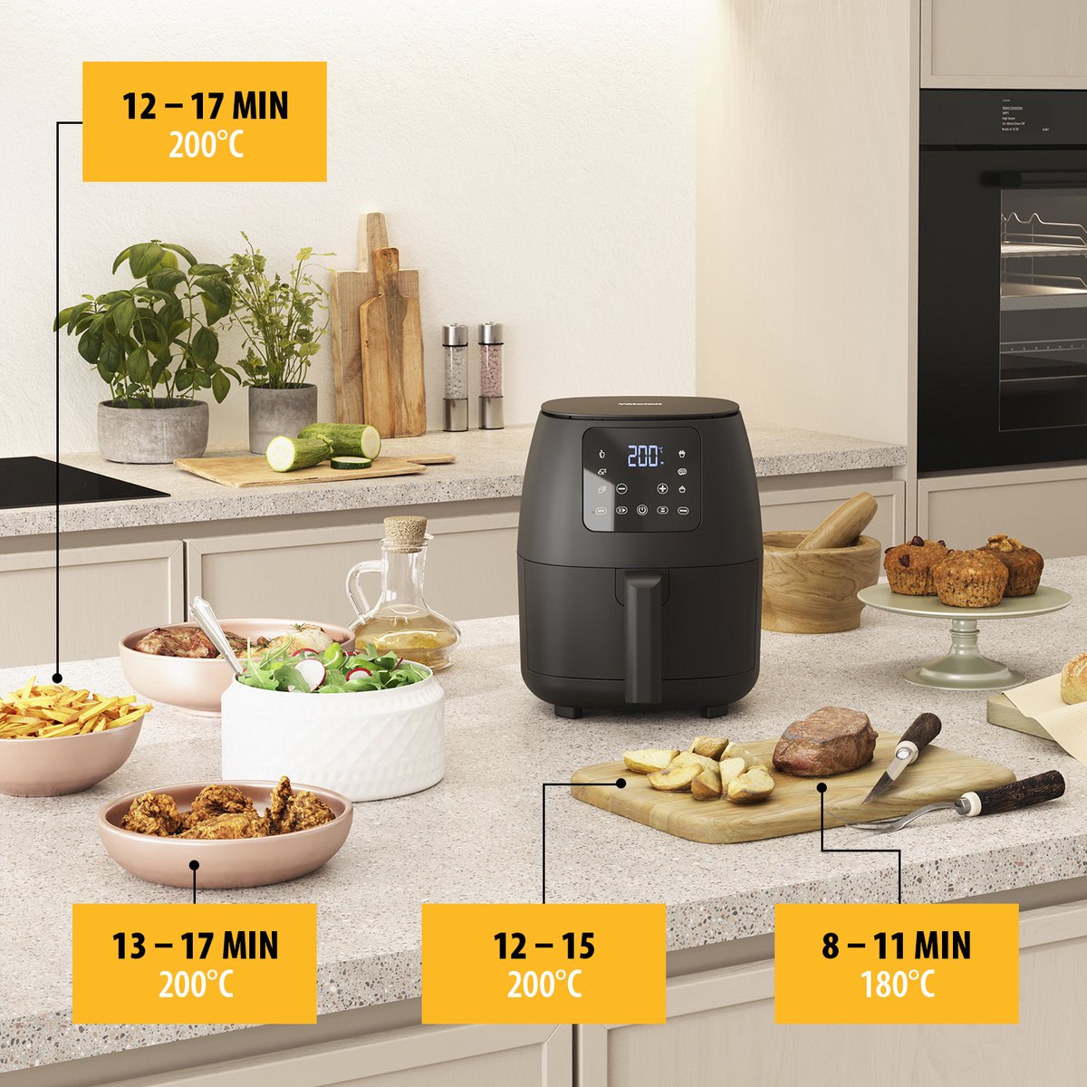 Tristar FR-9015-Airfryer M - 2L - 6 Bakprogramma's - BPA-vrij — afbeelding 4