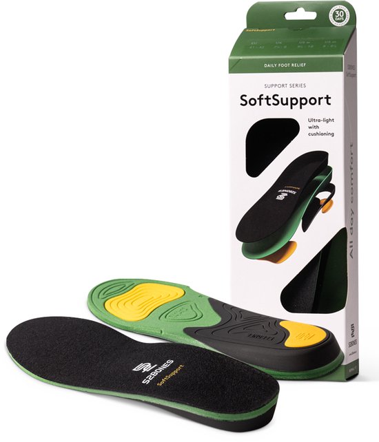52Bones Support Series SoftSupport - lichtgewicht inlegzolen - voorkomt pronatie en supinatie - ondersteuning en demping - 39/40