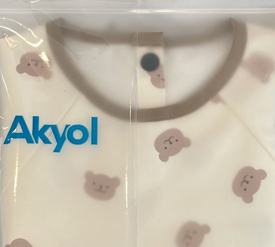 Slabbetje - kliederschort - Lente - zomer slab - teddybeer - Baby peuter slabber - wasbaar - herbruikbare slabber - eten zonder te smeren - slabber voor kleine kinderen van Merkloos — afbeelding 2
