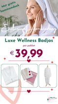 Wellness Pakket: Badjas Wafel XL & Hamamdoek 90x165cm Rood