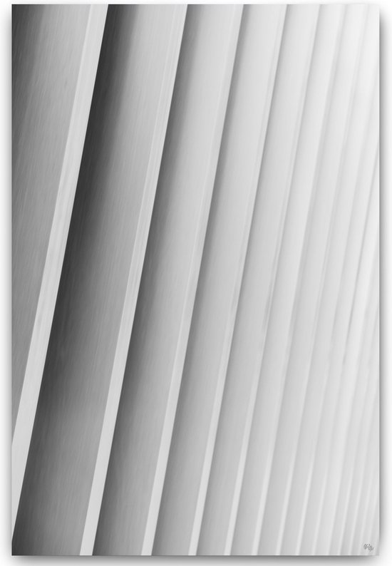 Architectuur kunst op dibond 40x61 cm - Silk Lines of Steel - Decoratie woonkamer - Woondecoratie kleurrijk - Wanddecoratie - Kamer interieur decoraties - Muurdecoratie - Decoratieve accessoires