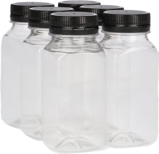 KEILEOHO Pack of 30 350 ml Juice Bottles, Plastic for Filling, Plastic