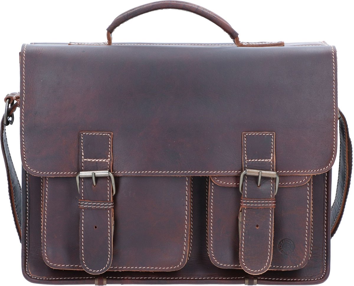 Greenburry Aktetas leer 39 cm - cm ( Zoll) - brown