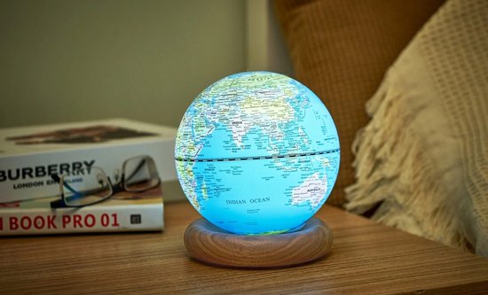 Gingko - AtlasGlobe Lamp - small - lichtblauw