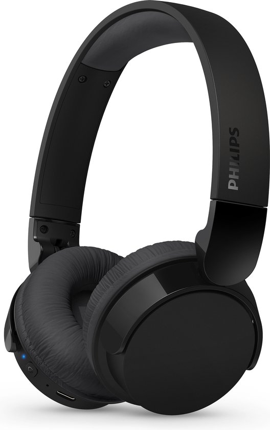 Philips TAH3209BK Lightweight On Ear draadloze Bluetooth Headphones met Passive Noise Isolation - 25 uur afspeeltijd, natuurlijk geluid, heldere gesprekken, dynamische bass, 2 uur USB-laden - Zwart