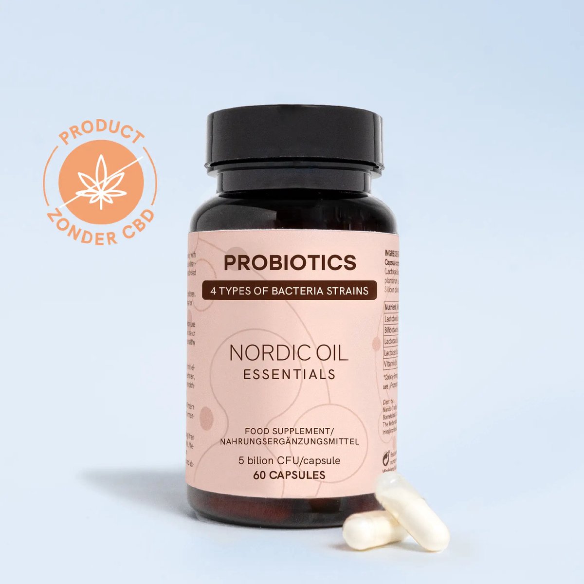 Goedkoopste Nordic Oil© - Probiotica Capsules - Voor Gezonde Darmflora & Versterkt Immuunsysteem - 60 Capsules - Spijsvertering Ondersteunen - Hoge Kwaliteit
