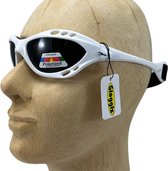 Glogglz® Rayz Watersport Zonnebril - Wit - Kras bestendig - UV-bescherming en Polariserend - Sportbril - Anti-condens