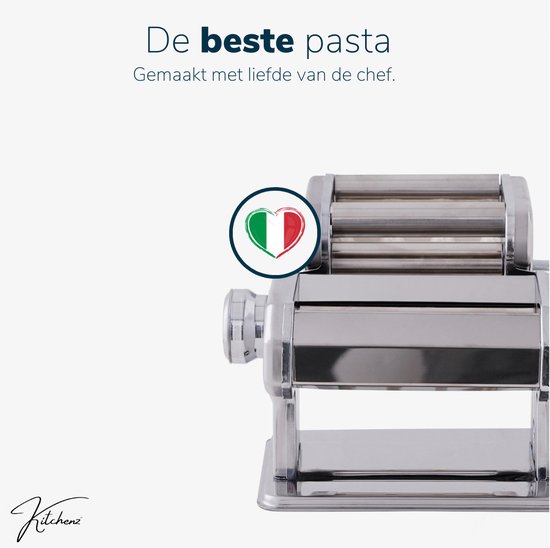 Kitchenz® Pastamachine - Inclusief Ravioli Opzetstuk - Pastamaker & Pasta Starterset voor Zelfgemaakte Pasta en Ravioli van Merkloos — afbeelding 5