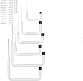 PARKSIDE® Haken set - Ophangsysteem - Bevestiging beugels - Ophang beugels - 6-delige Hakenset met montagemateriaal