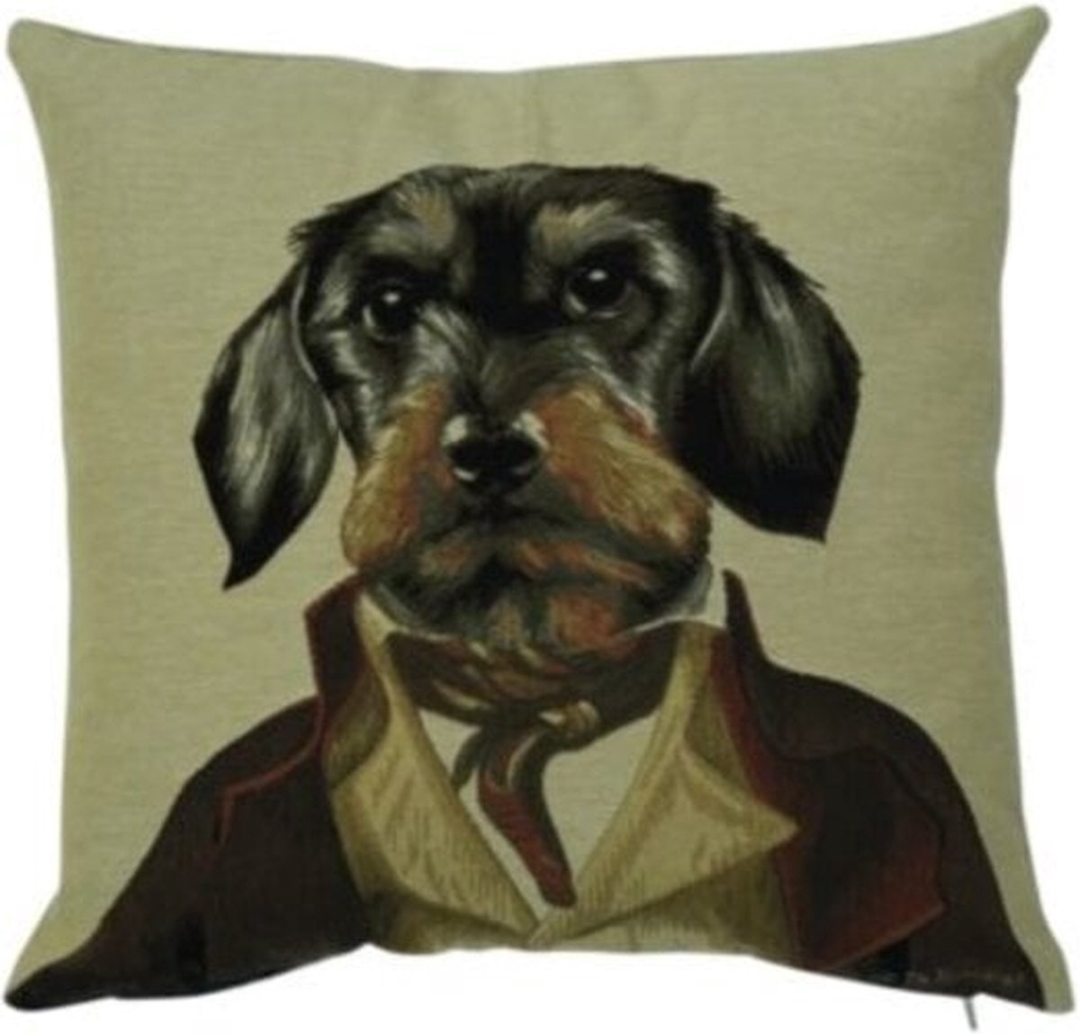 gobelin kussen aristo graaf teckel 45x45cm