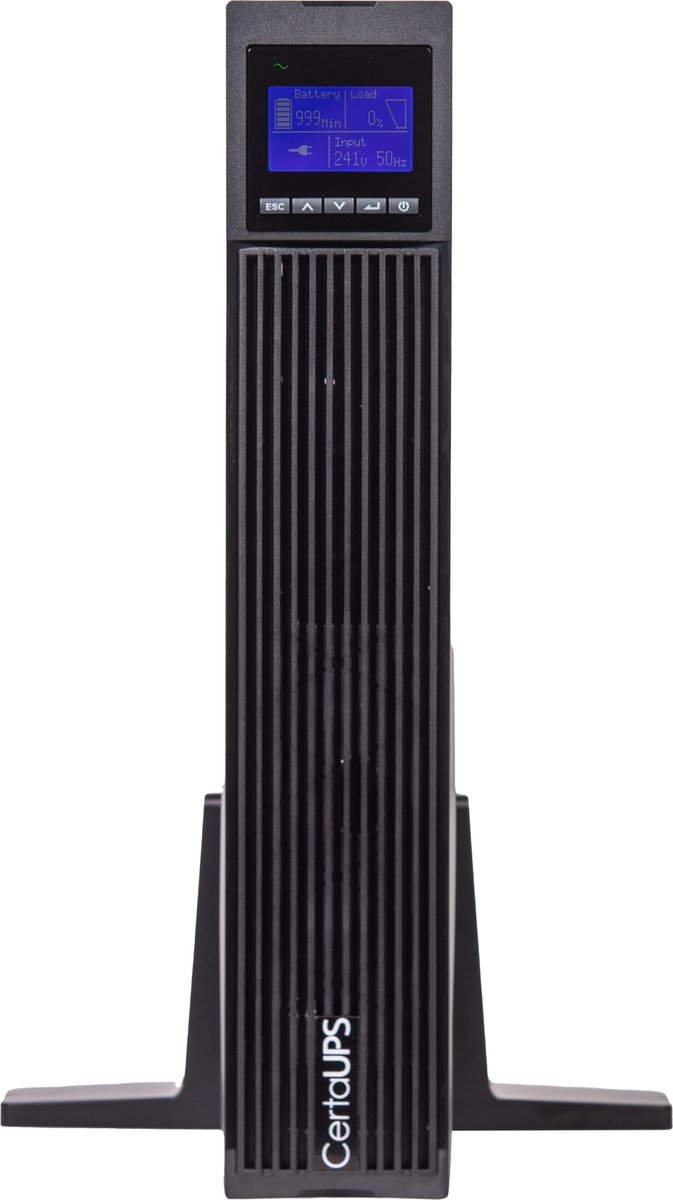 CertaUPS C450R 3000VA/W Rackmount/Tower Online/Dubbel Conversie UPS Noodstroom: Krachtige bescherming voor uw apparaten