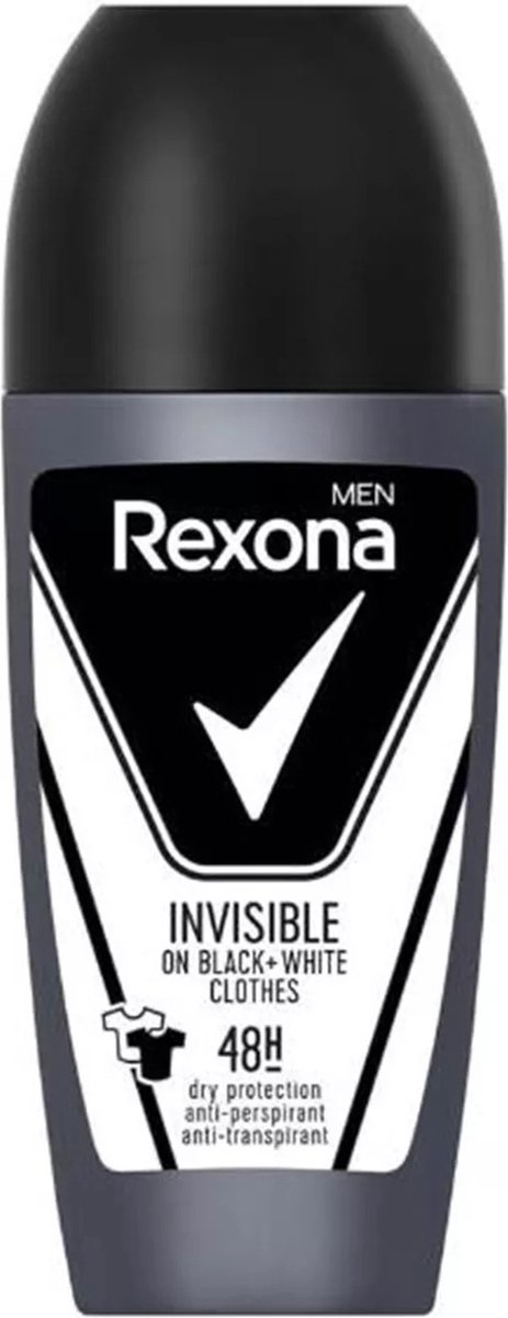 Goedkoopste Rexona Deo Roll-On Invisible B&W - 6 x 50ml
