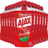 Ajax Mediterranean Red Flowers All-Purpose Cleaner 12 x 1000ml