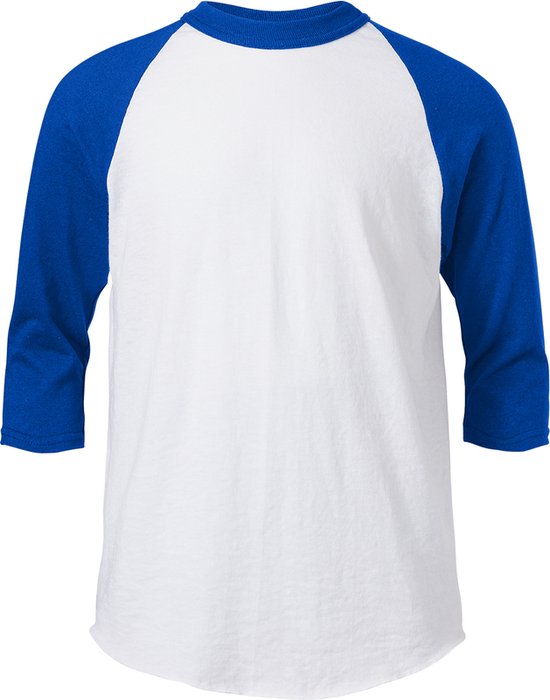 Soffe Raglan Honkbal Ondershirt 3/4 mouw - Royal Blauw - Jeugd Large