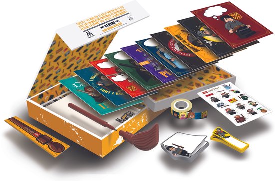 Set cadeau "Pen Pal" Harry Potter avec fournitures d'écriture, autocollants et baguette magique.