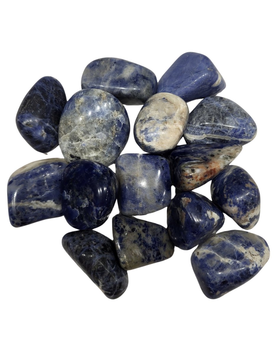 Ruben Robijn Sodaliet 500 gr. trommelstenen (mt3) Blauw