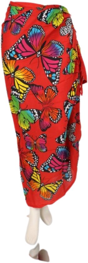 Beautiful Geel Vlinder Sarong voor Dames