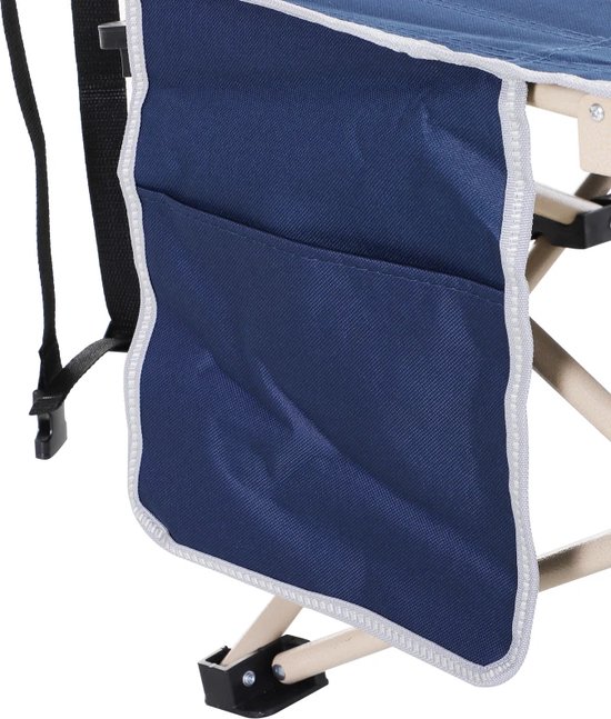 Veldbed - Kampeerbed - Vouwbed - Ligbed - Stretcher- Campingbedje - Opvouwbaar - 1 Persoons - Blauw van LifeGoods — afbeelding 3