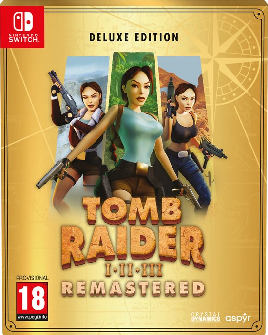 Tomb Raider I-III Remastered Starring Lara Croft: Deluxe Edition - Switch