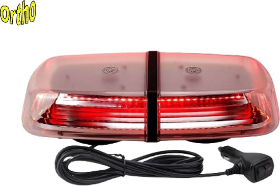 MelTruck LED Zwaailicht 12V 24V Met 4 Flitspatronen - Incl. Opsteekbuis U Voor Vrachtwagen En Tractor