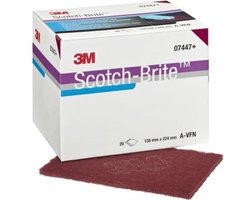 3m 7447 scotch-brite handvel 16x22cm avf rood 20 stuks