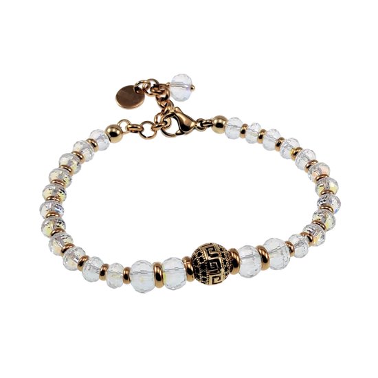 Bracelet Femme Acier Inoxydable Avec Motif Soleil Et Diamants – Chaîne Réglable – Finition Or Ou Argent – Élégant Et Quotidien
