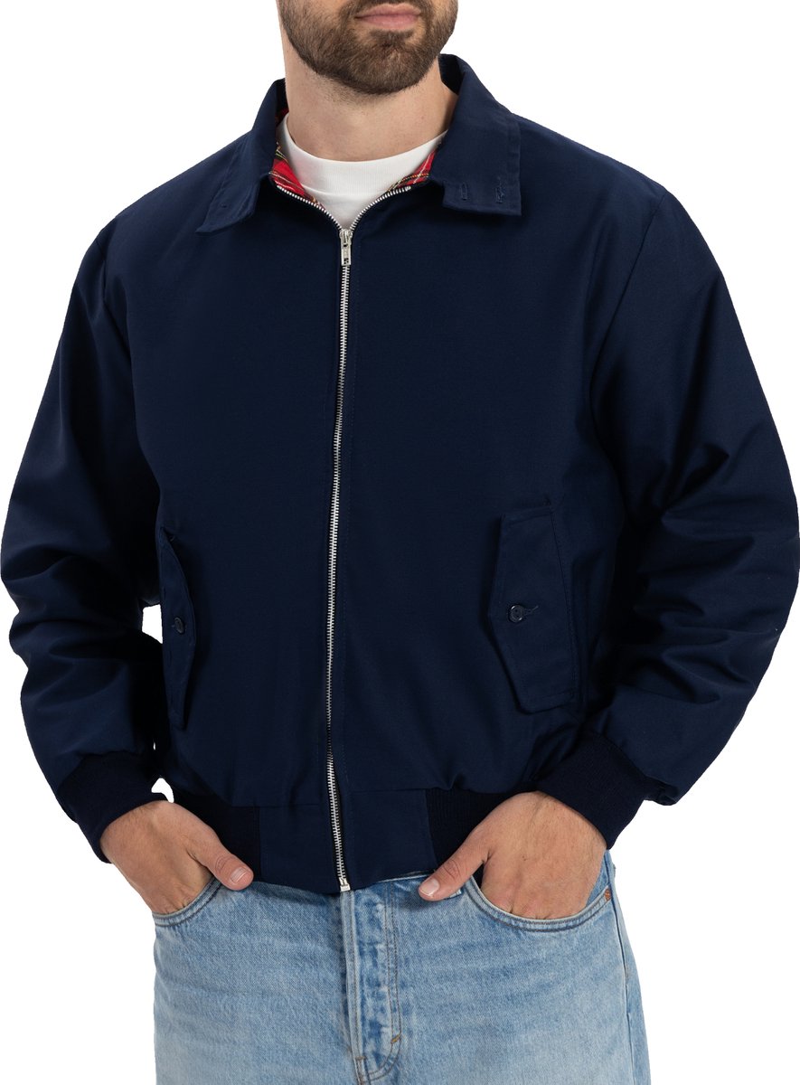 Harrington Jas - Klassieke Herenjas Maat XL - Navy - Heren Jassen