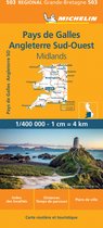 Michelin 503 Wales, South West England, Midlands