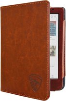 Luxe Hoesje - Sleepcover Geschikt voor Kobo Clara Colour - Book Case Hoes Cover - Cognac Bruin