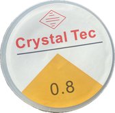 CrystalTec Elastiek voor Armbandjes - Elastisch Draad Sieraden 0,8 mm - Armbandjes Draad - Draad Armbandjes Maken