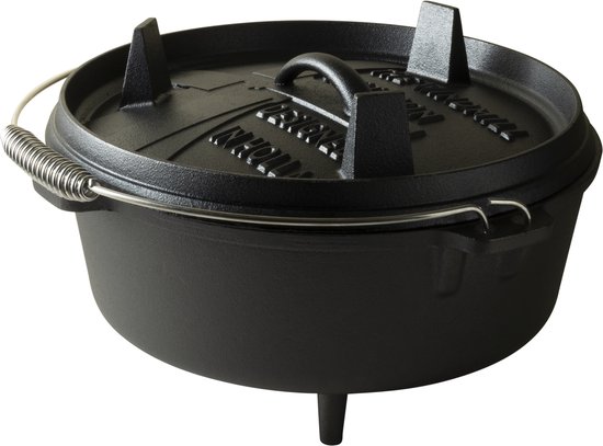 The Windmill Dutch Oven 6Qt – 5,5 liter – 3-delig – Gietijzer Braadpan