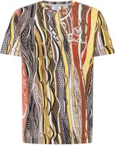 Carlo Colucci Allover Print T-Shirt Yellow