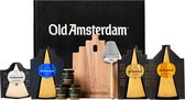 Old Amsterdam Royal Collection - Cadeaupakket - Food - Borrelplank Set - Kaas - Kaasschaaf - Chutney - Kaasplank - Kerstpakket - Luxe Kaaspakket - Geschenkset Mannen Vrouwen - Vaderdag cadeau - EK voetbal 2024