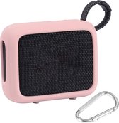 Beschermhoes geschikt voor JBL Go 4 Bluetooth Speaker - Meerdere Kleuren - Schokbestendig - Krasbestendig - Siliconen - Hoesje - Case - Bescherming - Roze