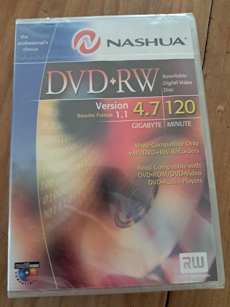 Nashua DVD+RW - 4.7GB - 120 Min