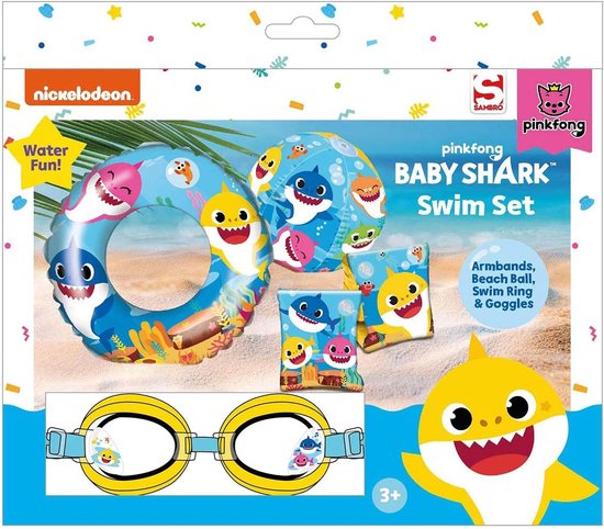 Ensemble de natation avec masque de plongée Bébé Shark